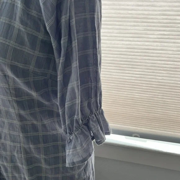 Lovers + Friends Priscilla Blue Plaid Mini Dress size Medium - Picture 5 of 10